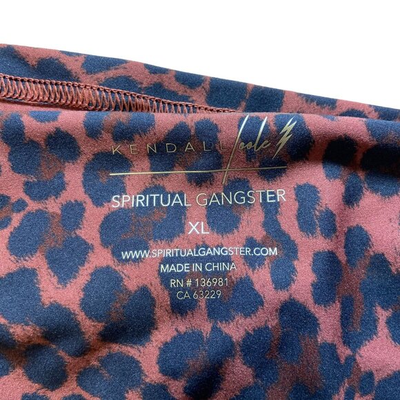 Kendall Toole x Spiritual Gangster Leopard Print Sports Bra Women's Size XL NWOT - Picture 2 of 4